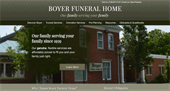 Desktop Screenshot of boyerfuneral.com